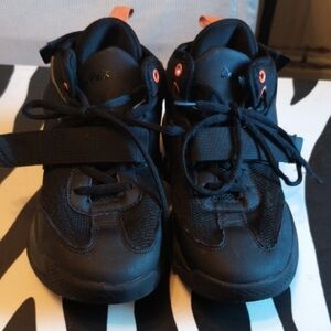 Dream Pairs Black and Orange Kids Sneakers
